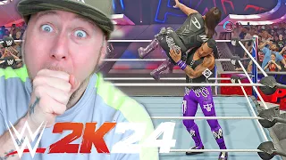 WWE 2K24 Damian Priest takes on all of JUDGEMENT DAY in a Gauntlet Match
