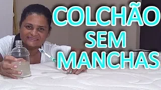 COMO LIMPAR E TIRAR MANCHAS DO COLCHÃO ENCARDIDO/MISTURINHA CASEIRA PODEROSA! PARECE MÁGICA!