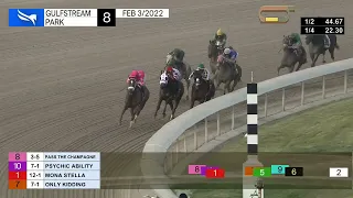 Gulfstream Park Carrera 8 - 3 de Febrero 2022