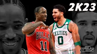 Jayson Tatum vs Demar Derozan - REGULAR SEASON - Boston Celtics vs Chicago Bulls - NBA 2K23