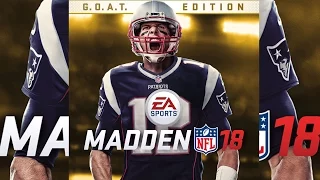 Tom Brady on Madden 18 Cover