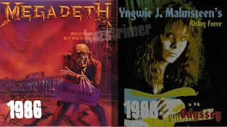 MEGADETH - MY LAST WORDS (1986) - YNGWIE J. MALMSTEEN - RISING FORCE (1988)