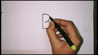 How to turn the Letter ''B'' into a Cartoon Bird/Fun with Alphabets for kids