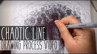 Chaotic Line Drawing Tutorial - A Group Of Dark Beings