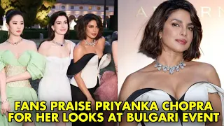 Fans Praise Priyanka Chopra for her New hairstyle at Bulgari Event in Rome with Anne Hathaway