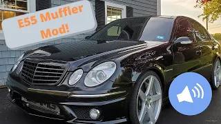 W211 E55 AMG Muffler Mod