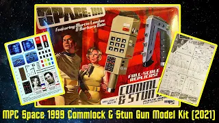 MPC Space 1999 Featuring Martin Landau & Barbara Bain Commlock and Stun Gun Plastic Model Kit (2021)