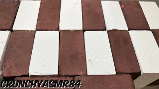 18 Dyed Brown & Plain White Blocks | Oddly Satisfying | ASMR | Sleep Aid