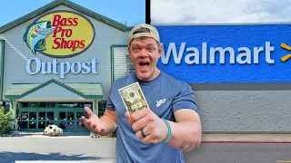 Walmart vs Bass Pro $20 Budget - Fishing Challenge