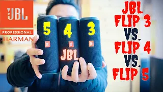 JBL FLIP 3 vs  JBL Flip 4 vs Jbl flip 5