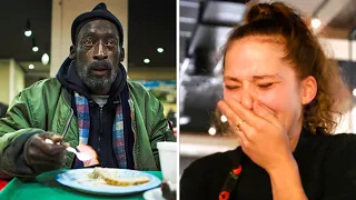 Waitress Feeds a Black Homeless Man. When She Discovers Who He Truly Is, She Screams in Terror!