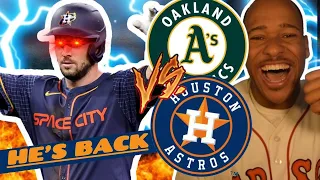 BREGGY BOMBS ARE BACK! || A'S VS ASTROS GAME 1 HIGHLIGHTS FAN REACTION [BREGMAN GOES 3-3]