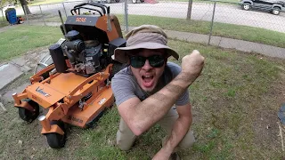 Mother AMAZED at the Transformation after the LANDLORD Left it a MESS - FREE OVERGROWN LAWN CLEANUP