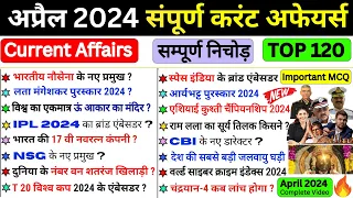 April 2024 complete Current Affairs | Monthly Current Affairs 2024 | April 2024 Current Affairs