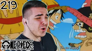 WE GOT OUR CREW BACK!!! IT'S OVER!!! ONE PIECE EPISODE 219 REACTION!!!