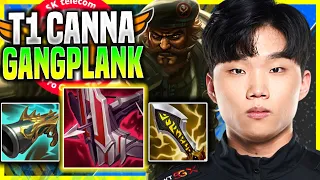 CANNA IS READY FOR GANGPLANK! - T1 Canna Plays Gangplank Top vs Gnar! | Season 11