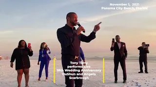 Best Anniversary Surprise!!!  Watch as Tony Terry Serenades DuShun and Angela Scarbrough!