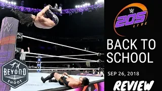 Back to School of WWE 205 Live Sep 26, 2018 Review | Hideo Itami vs. Mustafa Ali