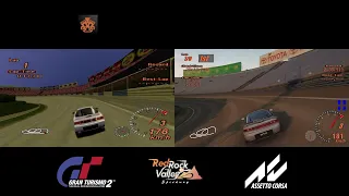 GT2 & AC Track Comparison | Red Rock Valley Speedway | Mitsubishi GTO Twin Turbo '92