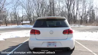 MK6 GTI Neuspeed Catback with Godspeed Downpipe