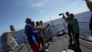 Fishing from an Aircraft Carrier with Dude Perfect (USS NIMITZ CVN 68)