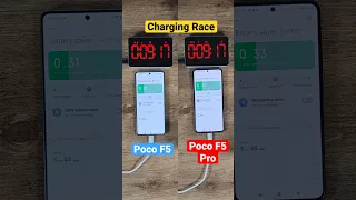 Poco F5 vs F5 Pro charging race!