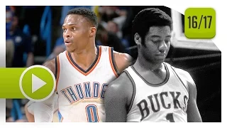 Russell Westbrook 41st Triple-Double Highlights vs Bucks (2017.04.04) - 12 Pts, 13 Reb, 13 Ast
