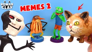 Memes with Clay - Trollge, Cat Potato, Feels bad man and Bird with hands