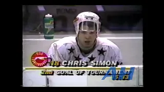 OHL WHL QMJHL Memorial Cup May 17, 1992 Chris Simon Goal Sault Ste. Marie Greyhounds Kamloops Blazer