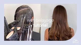 How To Do A Wet Balayage With Blondor & Shinefinity | Wella Professionals