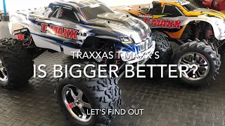 TRAXXAS T-Maxx’s Unboxing The 3.3 vs 2.5 Classic Is One Better Or Just Different ? Let’s see here
