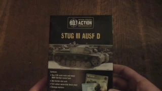 An Unboxing of Bolt Action Stug III AUSF D by warlord games