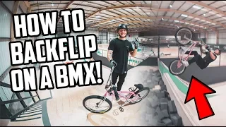 HOW TO BACKFLIP ON A BMX BIKE!