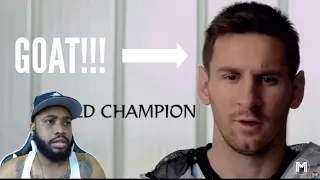 AMERICAN REACTS TO Lionel Messi - The GOAT - Official Movie | REACTION