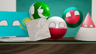 Countryballs School: Map of Europe Test 3 [3D Animation]