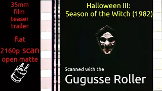 Halloween III: Season of the Witch (1982) 35mm film teaser trailer, flat open matte, 2160p