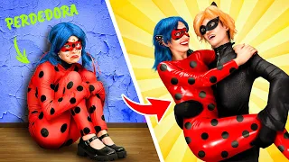 De Nerd a Heroína: ¡El Asombroso Cambio de Look de Ladybug y Cat Noir! por Desafío Aceptado