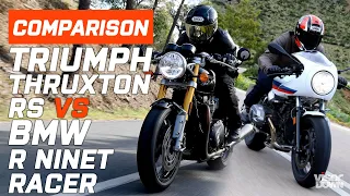 Triumph VS BMW - Triumph Thruxton RS VS BMW R NineT Racer | Visordown.com