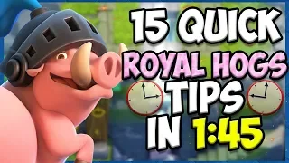 15 QUICK Tips About: Royal Hogs🐖 - Clash Royale