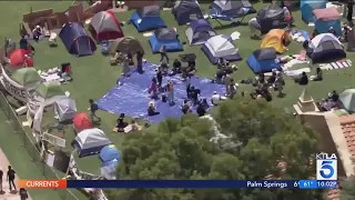 Pro-Palestinian demonstrators, counterprotesters take over UCLA campus