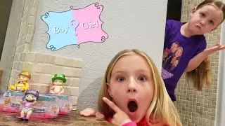 Surprise Gender Reveal Babies Toy Scavenger Hunt! Is It A Boy or Girl?!!