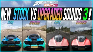 Forza Horizon 5 - NEW Stock VS Upgraded CAR SOUNDS #3! - Exhaust Sound Compilation