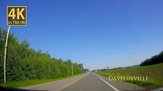 Relaxing driving from Trois-Rivières to Daveluyville (Québec, Canada)