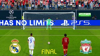 Champions League 2022 Final | Real Madrid Vs Liverpool | Penalty Shootout | eFootball PES Gameplay