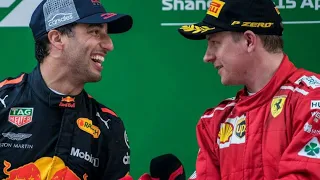 Daniel Ricciardo talks about when Kimi Raikkonen caught him in female's toilet 😂😂