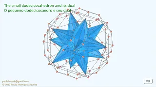 O pequeno dodecicosaedro e seu dual - The small dodecicosahedron and its dual