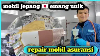 Perbaikan mobil yang ditanggung asuransi jepang!!