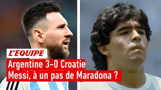 Argentine 3-0 Croatie : Messi, à un pas d'égaler Maradona ?