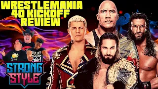 Wrestlemania 40 Kickoff: The Rock Slaps Cody Rhodes, Roman Reigns, HHH and More! - STRONG STYLE