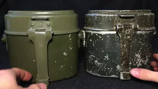 Difference Between WW2 German Mess Kit, and Post-War West German Mess kit